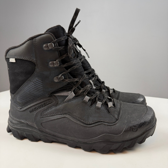 Merrell Overlook 8 Waterproof men hiking boots 400g insulation black size 10.5 - Picture 1 of 12